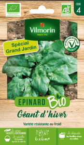 Epinard Géant d'Hiver - BIO - Grand Modèle